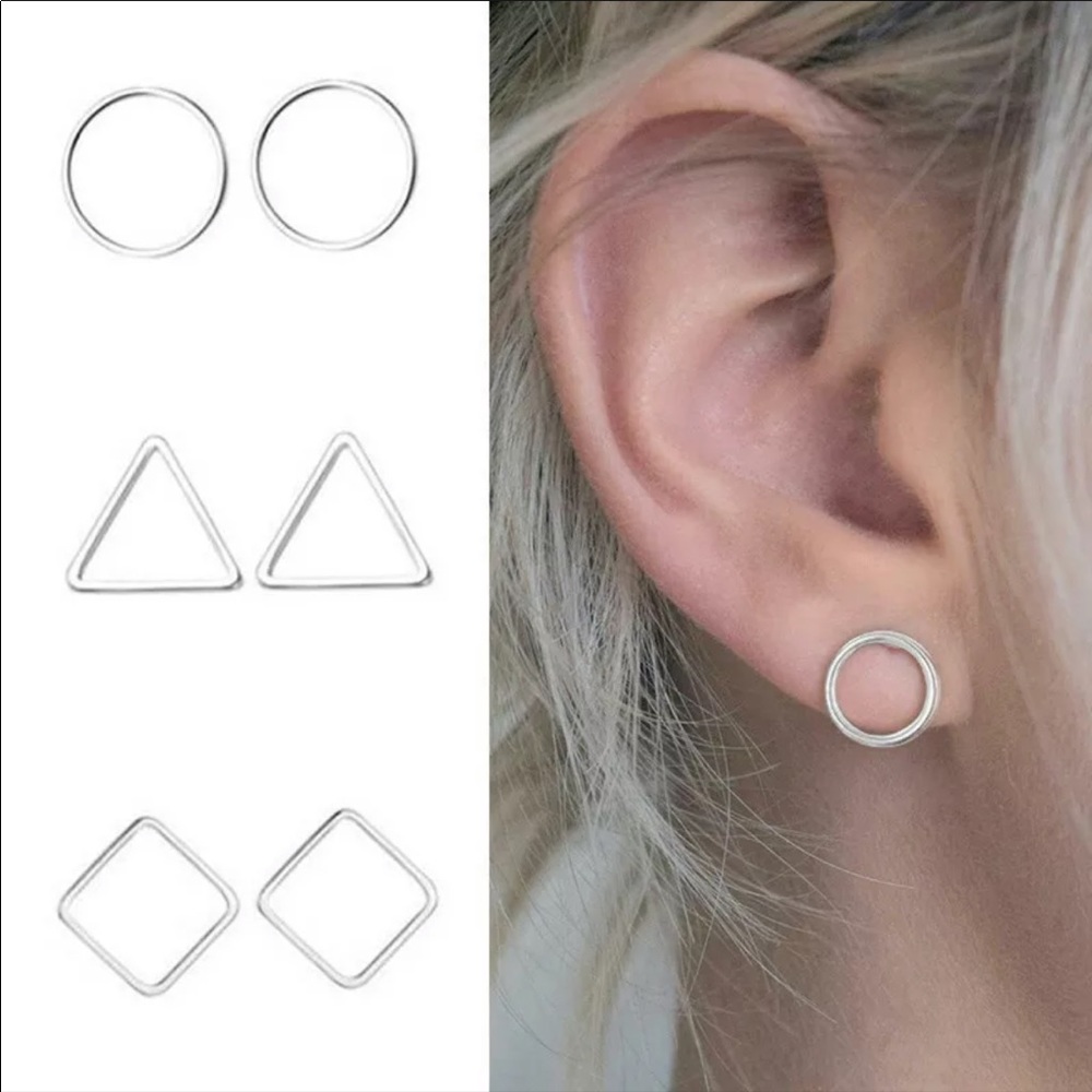 ▪️shabby Chic circle earrings ▪️